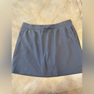 Slazenger Gray Golf Tech Pull On Skort Pockets Large Drawstring Waist 34”